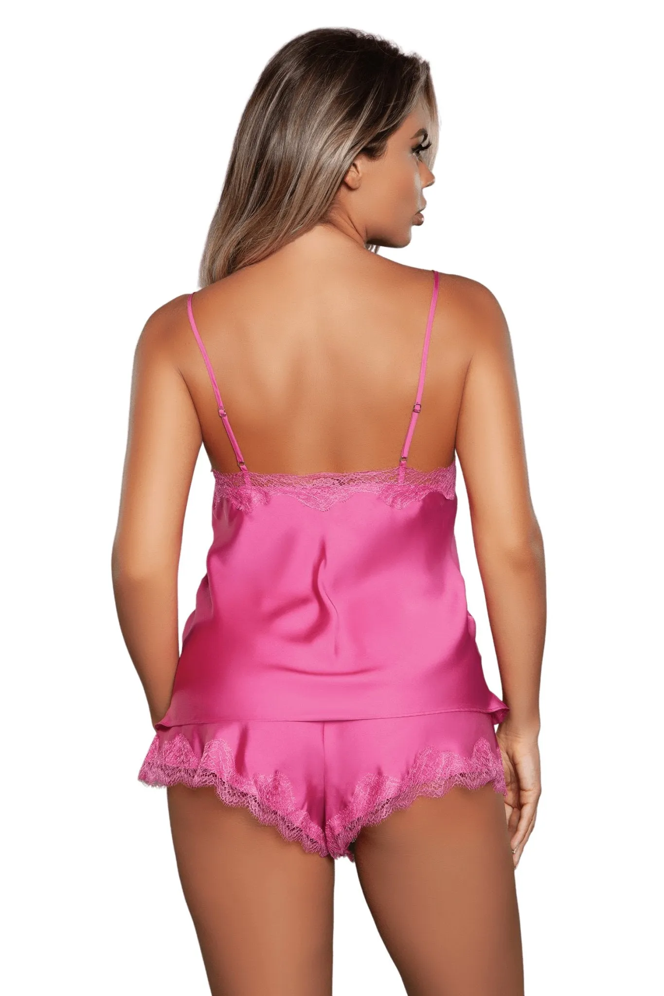 Lace Trimmed Cami Set