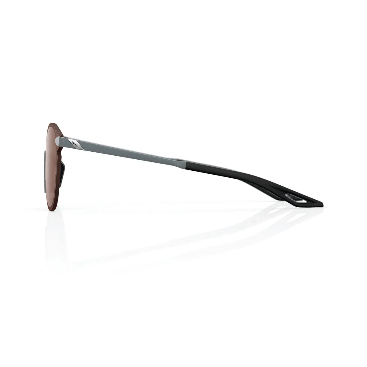 LEGERE ROUND - Soft Tact Cool Grey - HiPER Crimson Mirror Lens