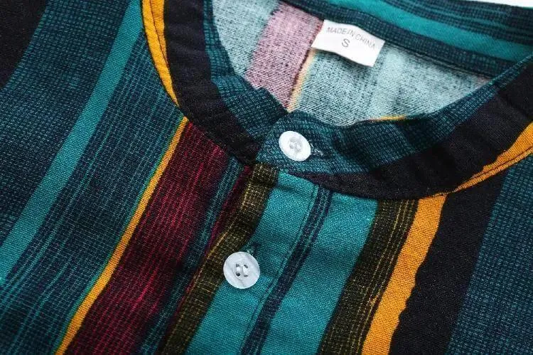Line Stripe Casual Men Shirt