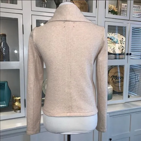 Lou&amp;Gray Asymmetrical Zip Knit Blazer