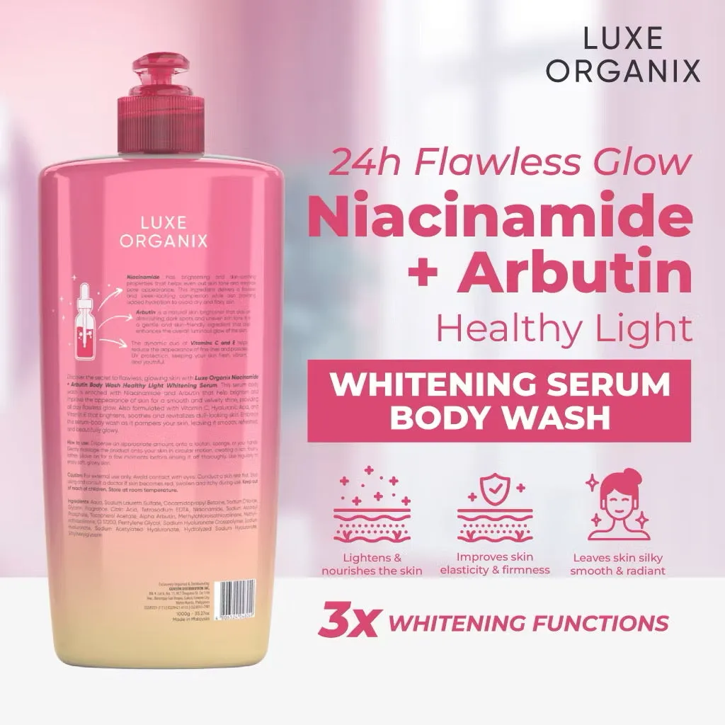 Luxe Organix Niacinamide   Arbutin Body Wash 1L