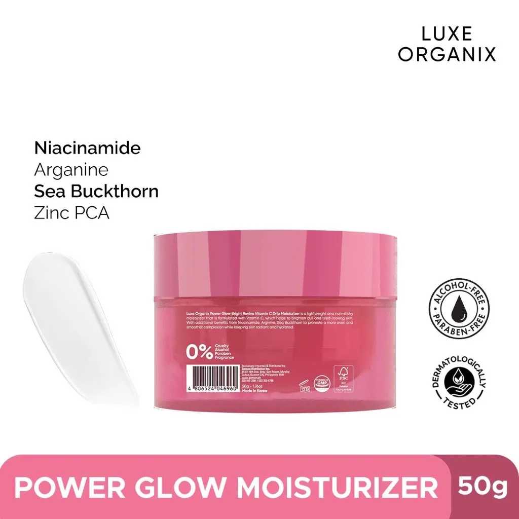 Luxe Organix Power Glow Bright Revive Vitamin C Drip Moisturizer 50g