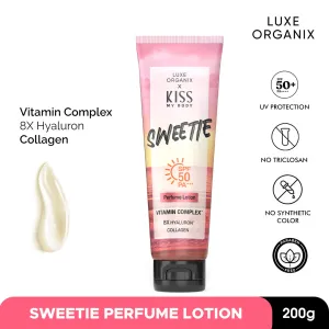 Luxe Organix X Kiss My Body Sweetie Perfume Lotion SPF 50 PA    200g