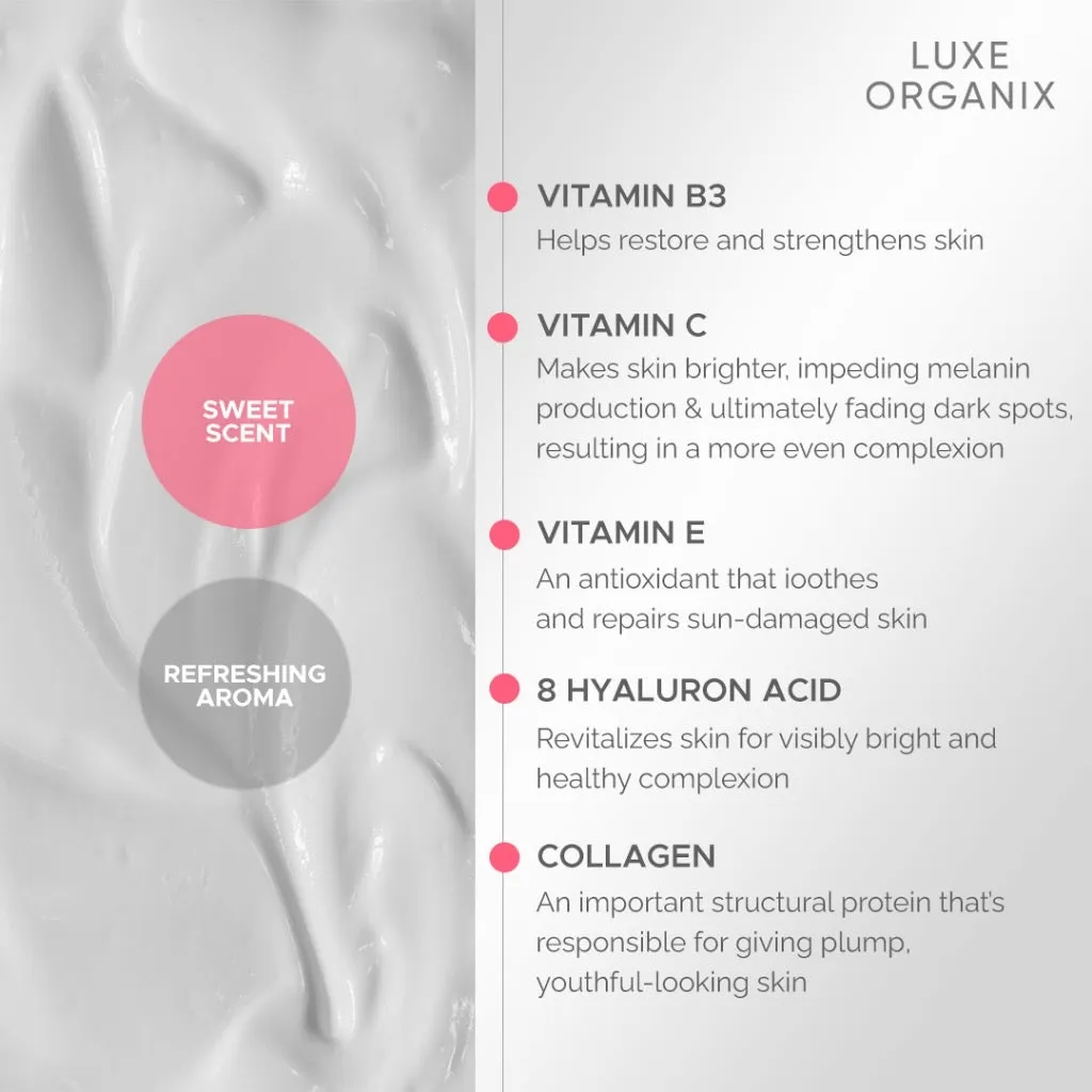 Luxe Organix X Kiss My Body Sweetie Perfume Lotion SPF 50 PA    200g