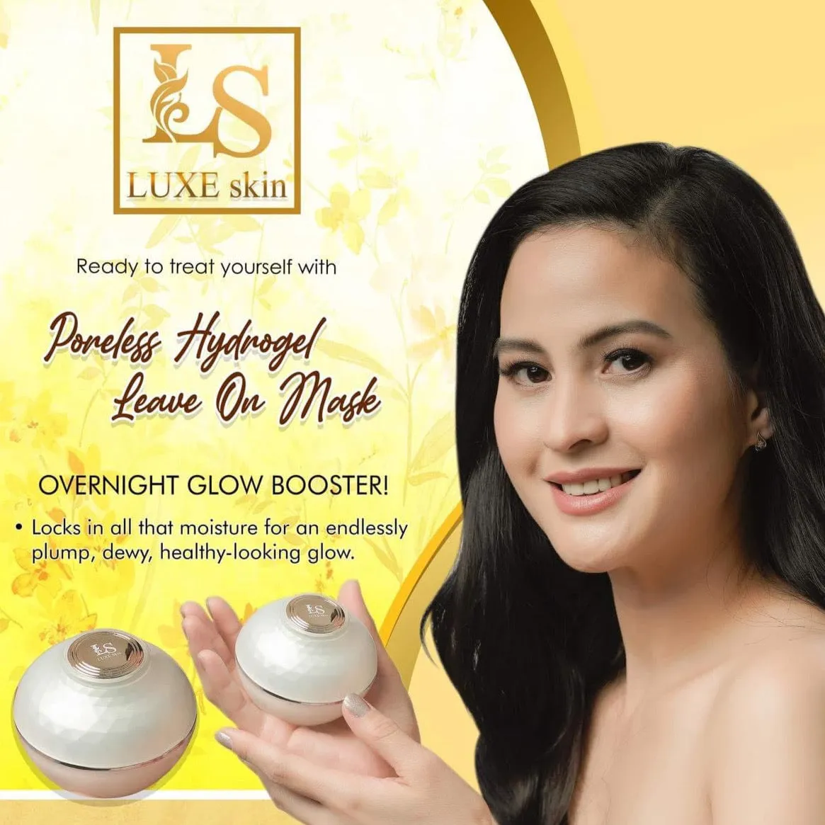 Luxe Skin Poreless Hydrogel Leave On Mask (exp Oct 2024)