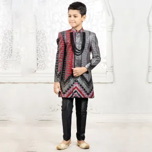 Marvel  Multicolor Sherwani Extravaganza for Stylish Kids