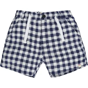 Me & Henry Crew Shorts in Blue Plaid