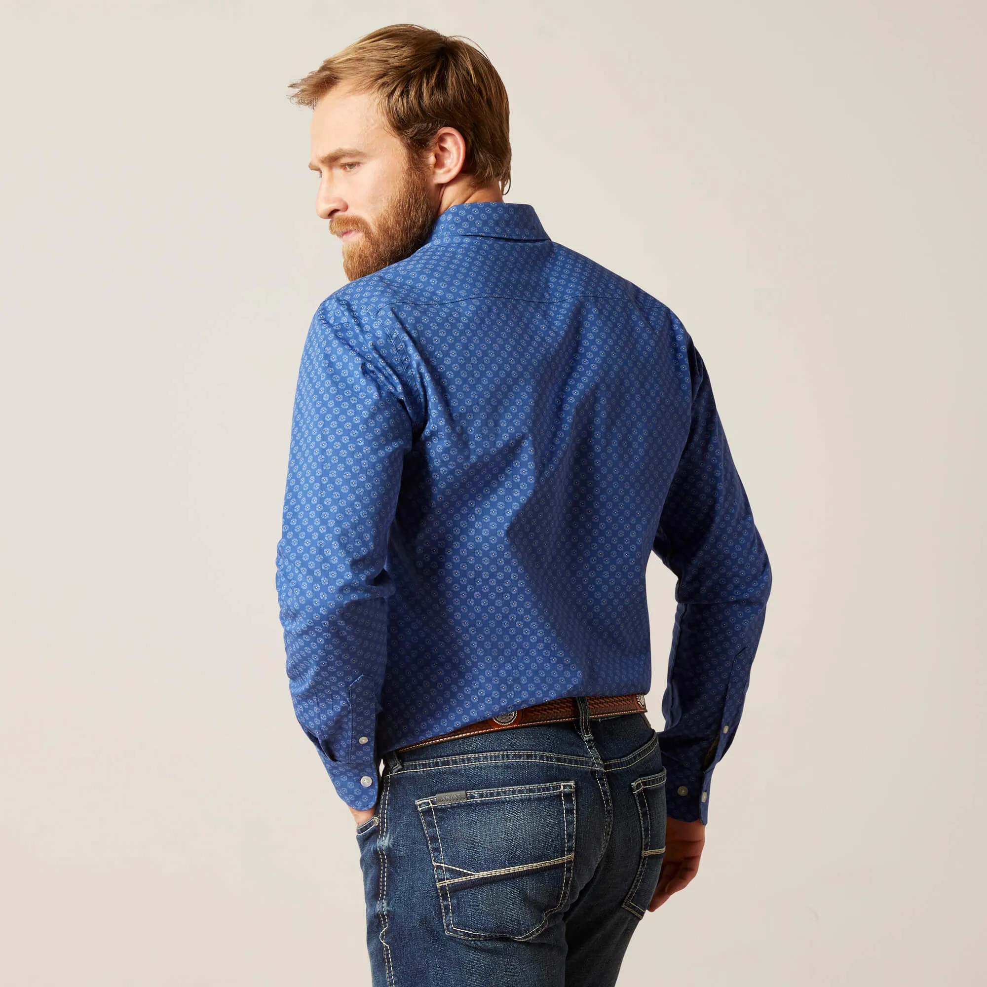 Men’s Ariat Blue Maxwell Modern Fit Shirt