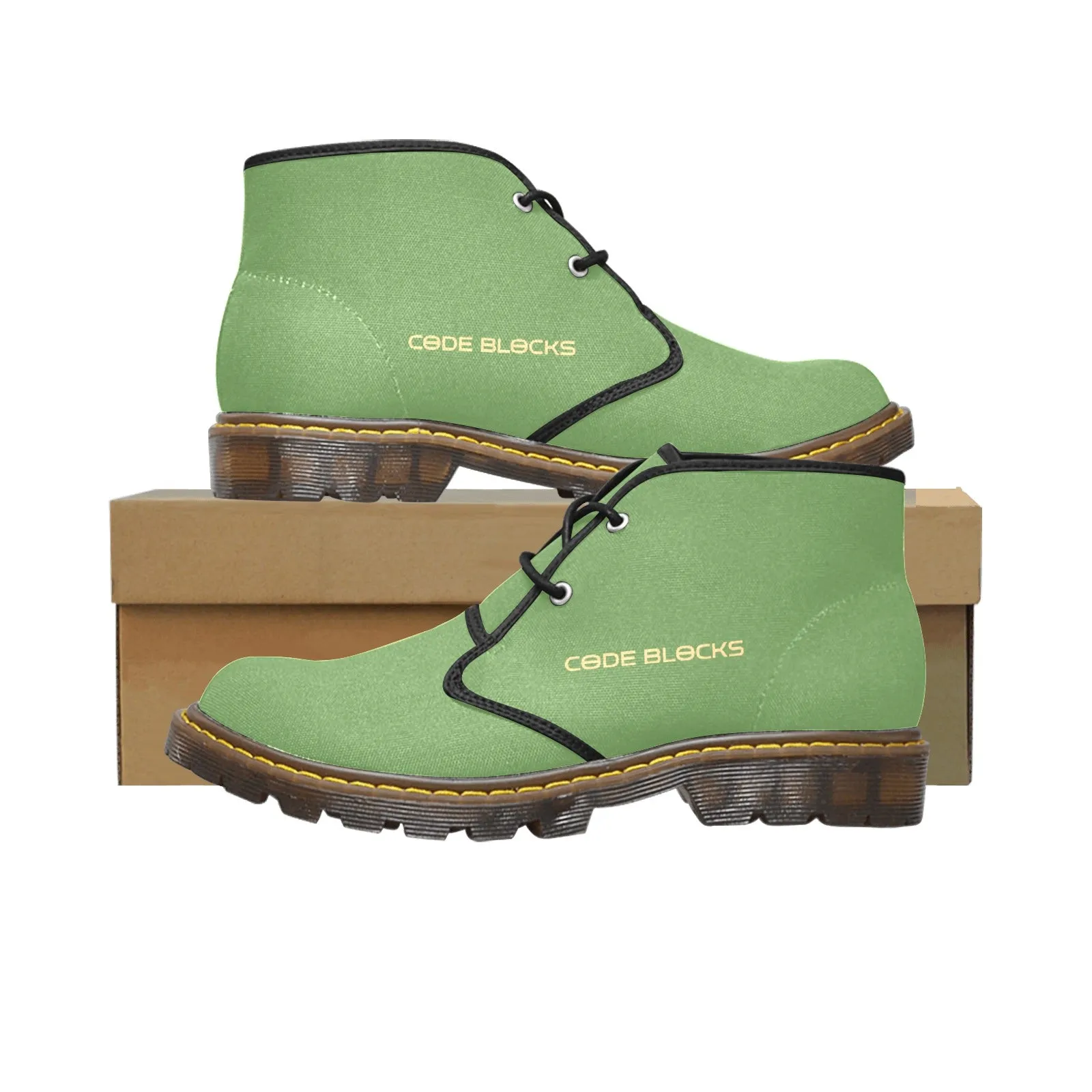Men's Canvas Chukka Boots (Model 2402-1)