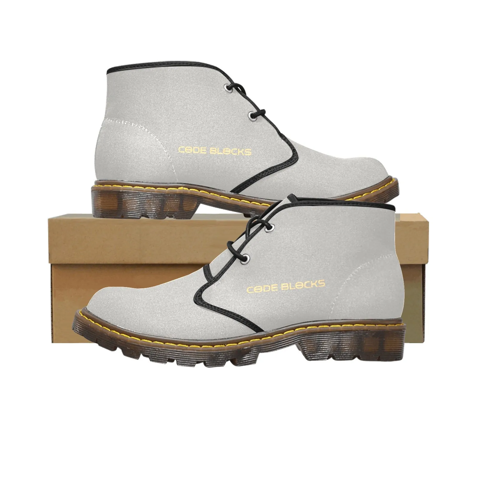 Men's Canvas Chukka Boots (Model 2402-1)
