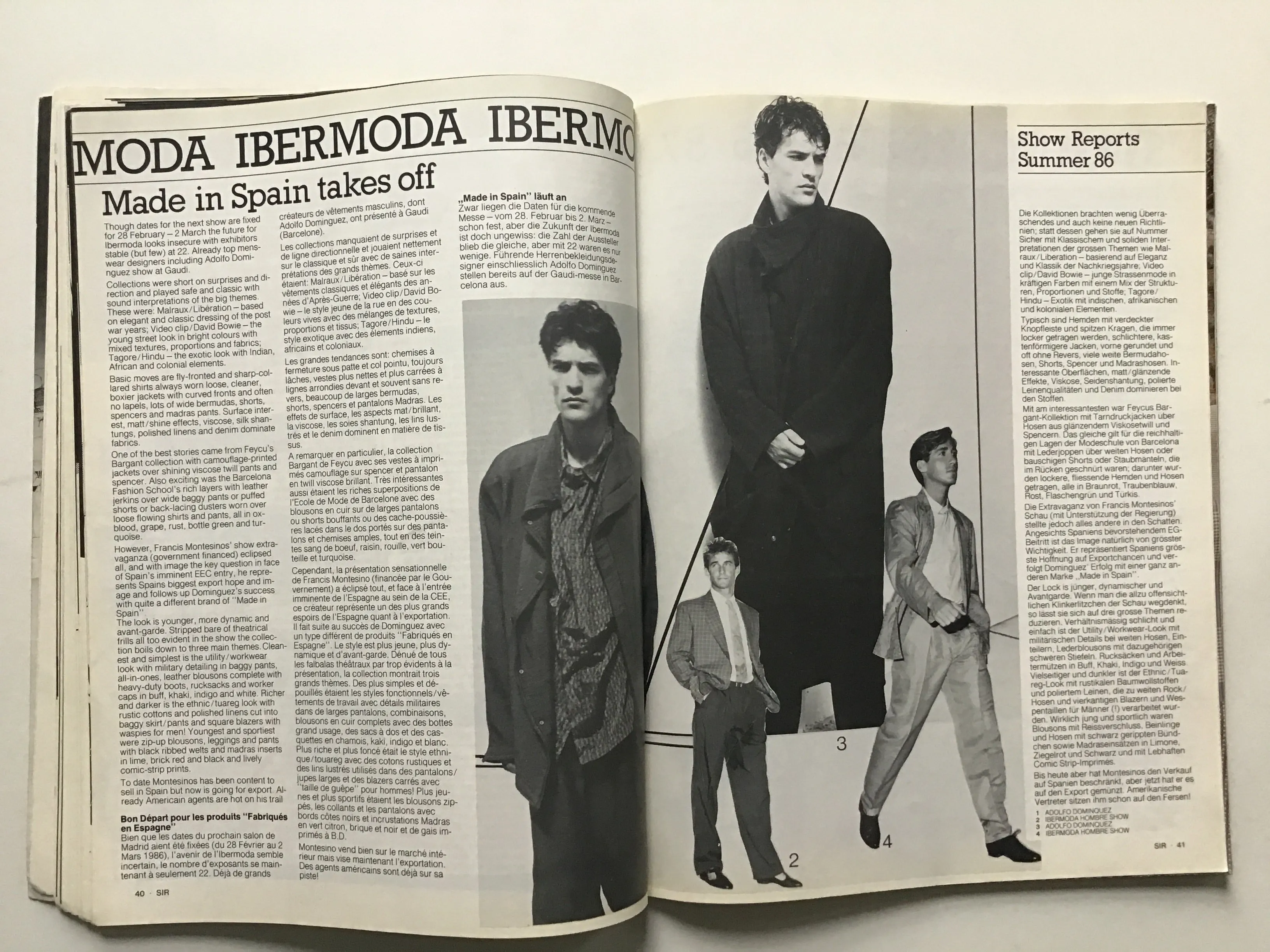 Men's International Fashion SIR Winter 1986/7