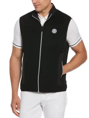 Men's Mixed Media Reversible Fleece Vest