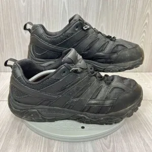 Merrell Mens Moab 2 Outdoor Tactical Black Leather Hiking Work Shoe Sz 13 Wide