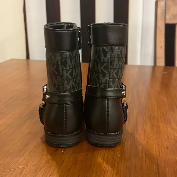 Michael Kors Emma Jacquard 2 Boots Toddlers Girls Sizes new black