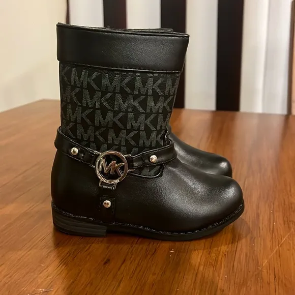 Michael Kors Emma Jacquard 2 Boots Toddlers Girls Sizes new black