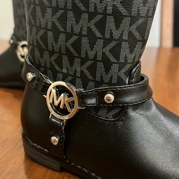 Michael Kors Emma Jacquard 2 Boots Toddlers Girls Sizes new black
