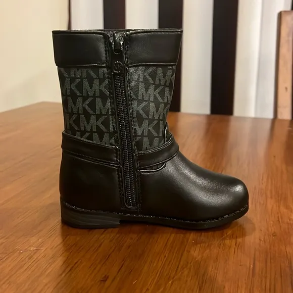 Michael Kors Emma Jacquard 2 Boots Toddlers Girls Sizes new black