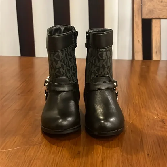 Michael Kors Emma Jacquard 2 Boots Toddlers Girls Sizes new black