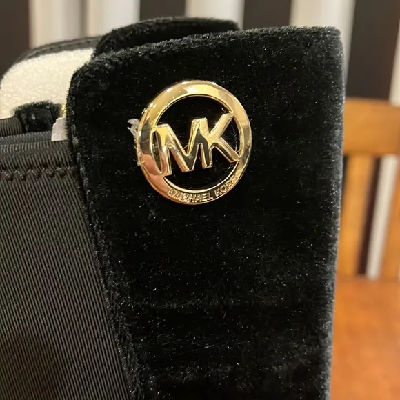 Michael Kors Emma Lily black velour boots new girls toddlers