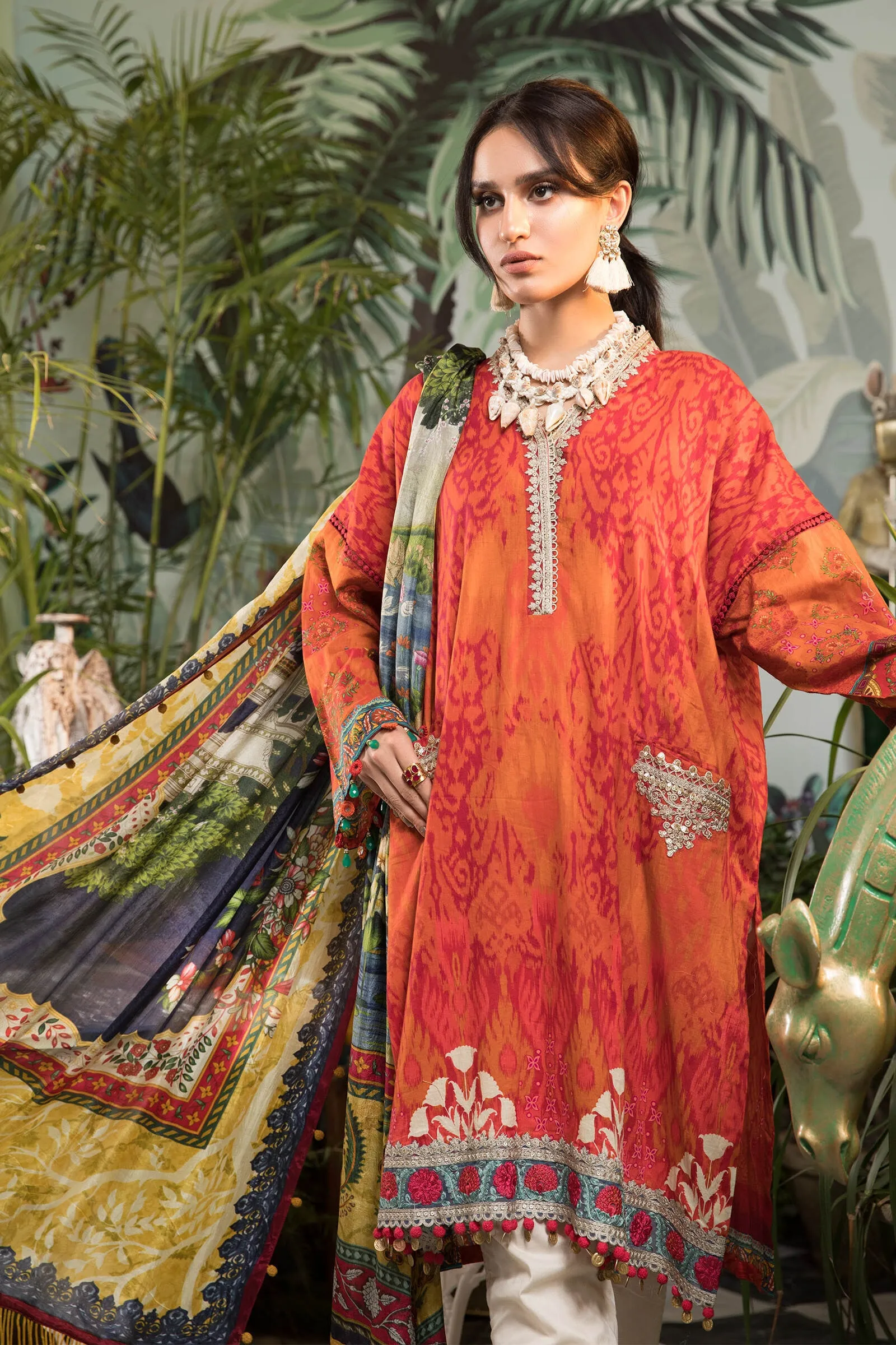 MPT-1104-B | Maria B Mprints Unstitched Eid Collection 2021 Vol-2