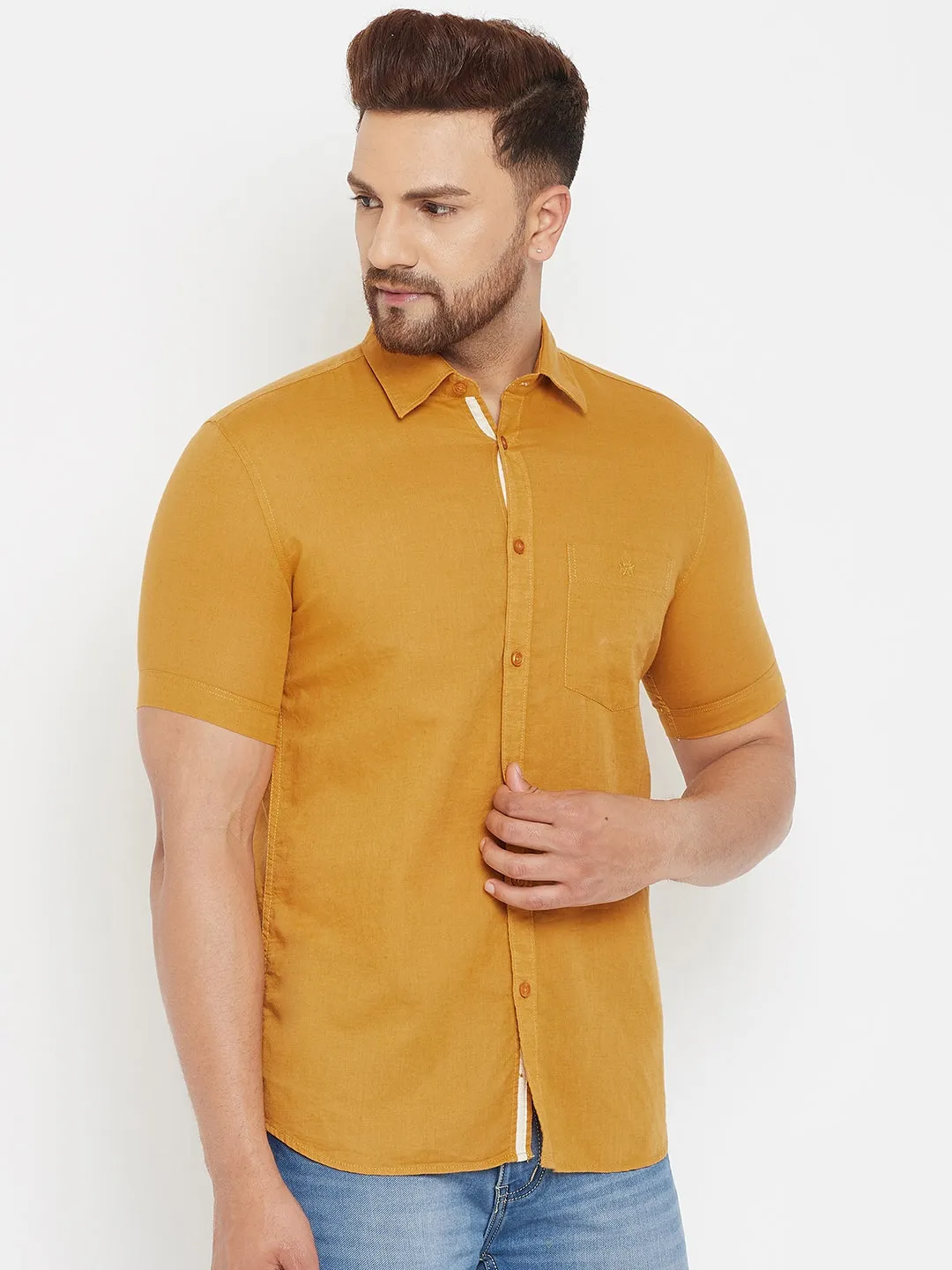 Mustard Slim Fit shirt