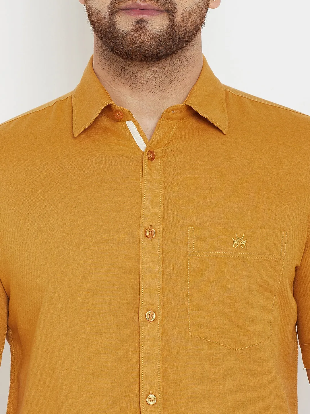 Mustard Slim Fit shirt
