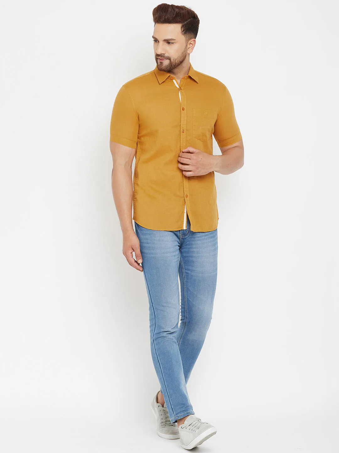 Mustard Slim Fit shirt