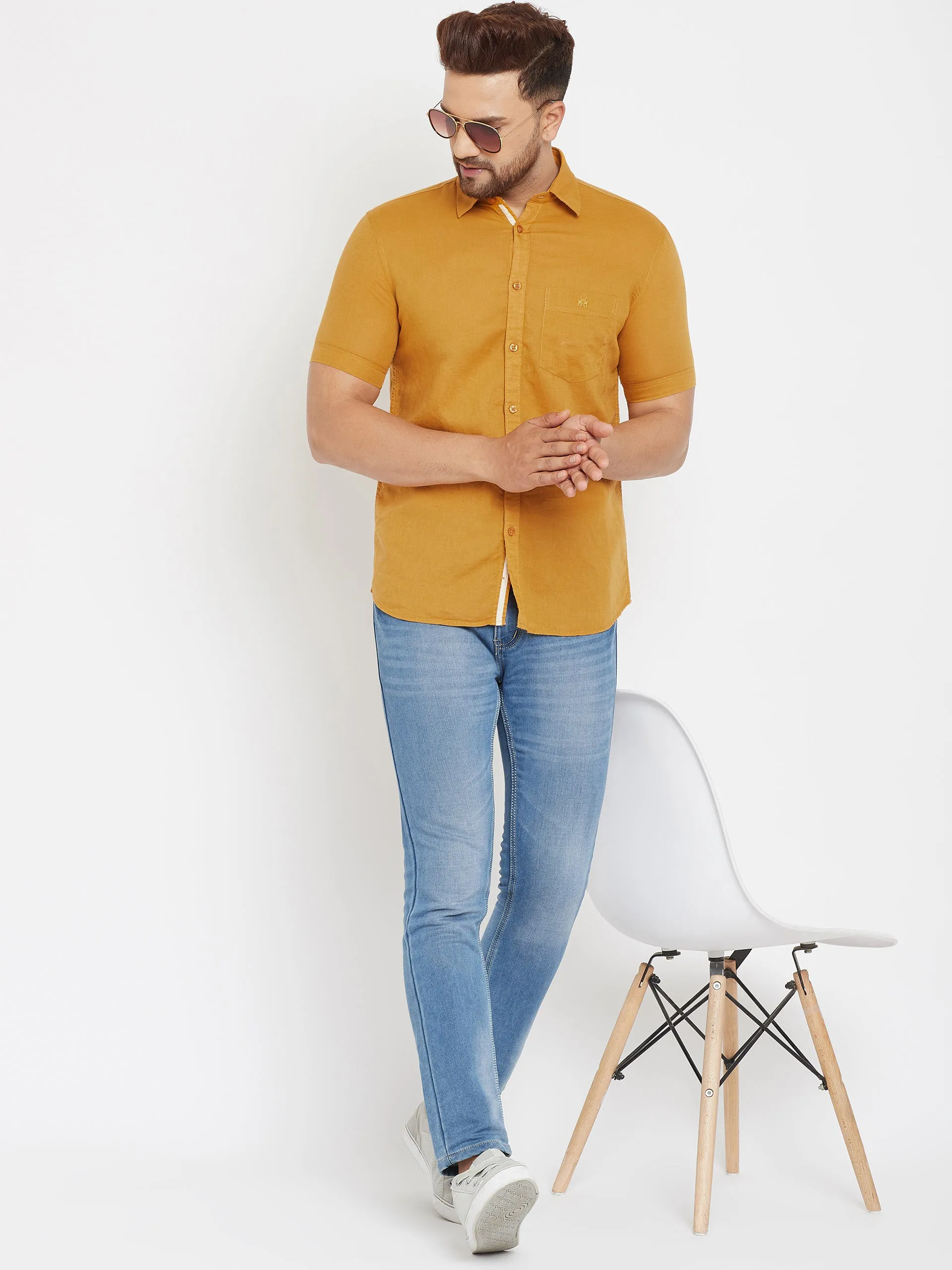 Mustard Slim Fit shirt