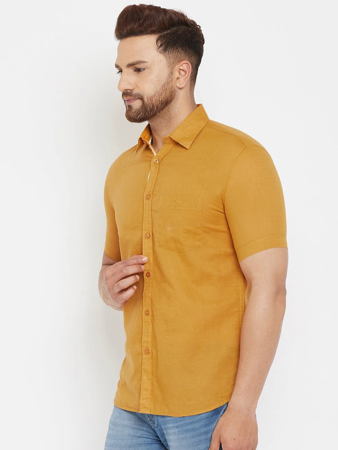 Mustard Slim Fit shirt