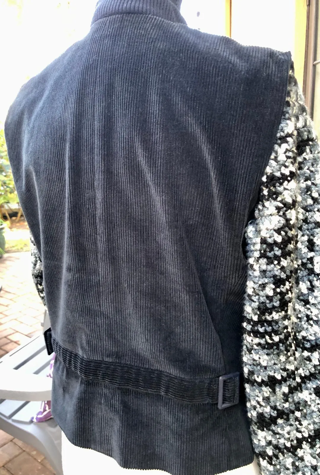Navy Blue  Corduroy Jacket.