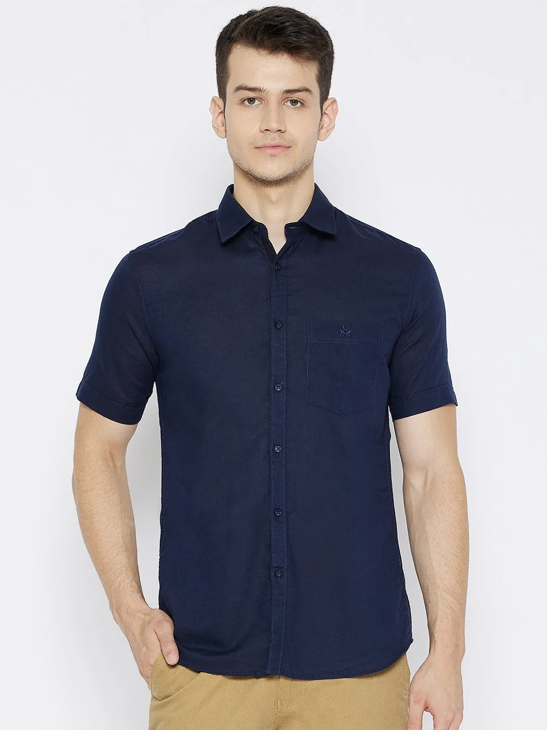 Navy Blue Slim Fit shirt