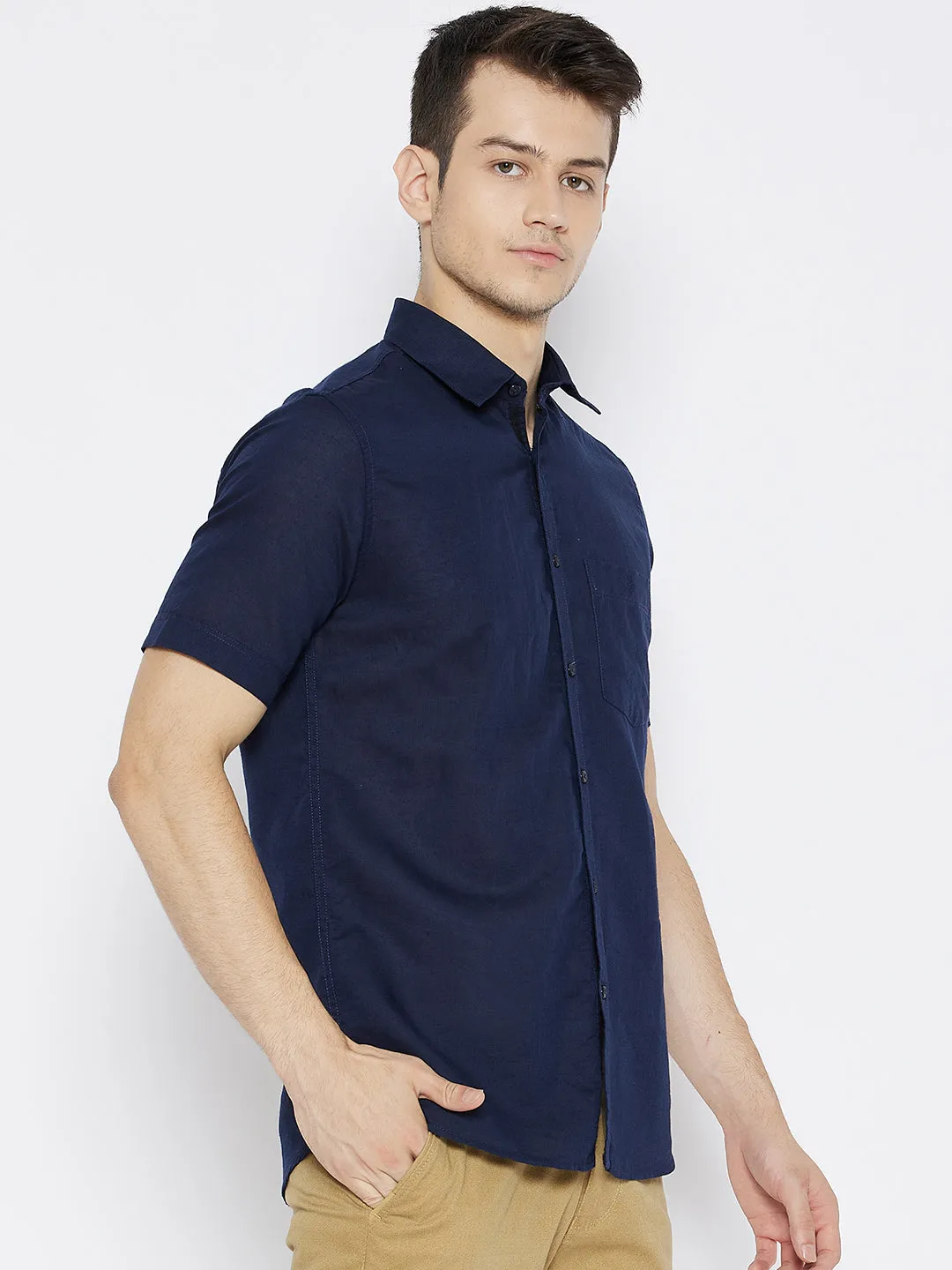Navy Blue Slim Fit shirt