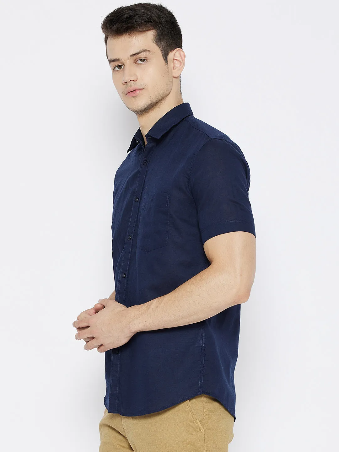 Navy Blue Slim Fit shirt