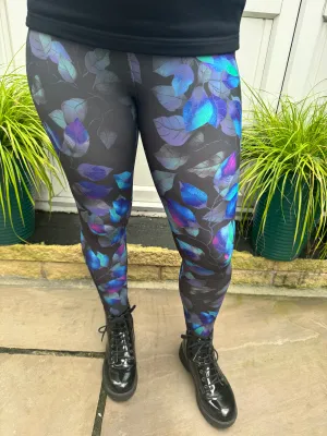 Neon Leaves CASUAL Leggings
