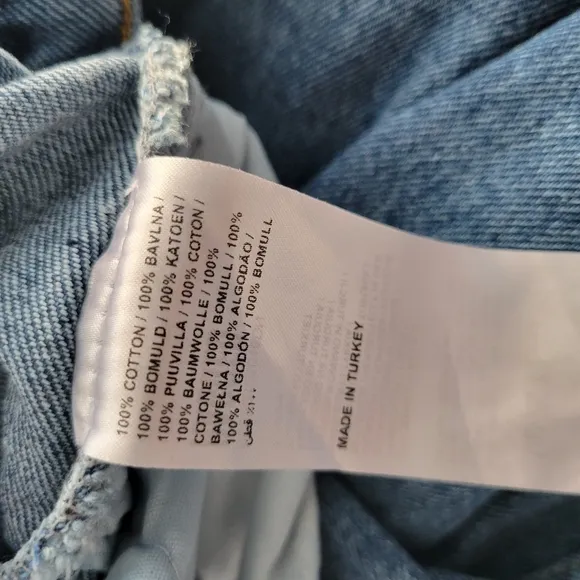 NEW Ragged Priest Release Low Rise Baggy Y2K Denim Jeans Mid Blue 24