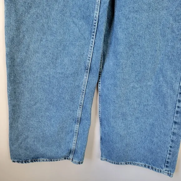 NEW Ragged Priest Release Low Rise Baggy Y2K Denim Jeans Mid Blue 24