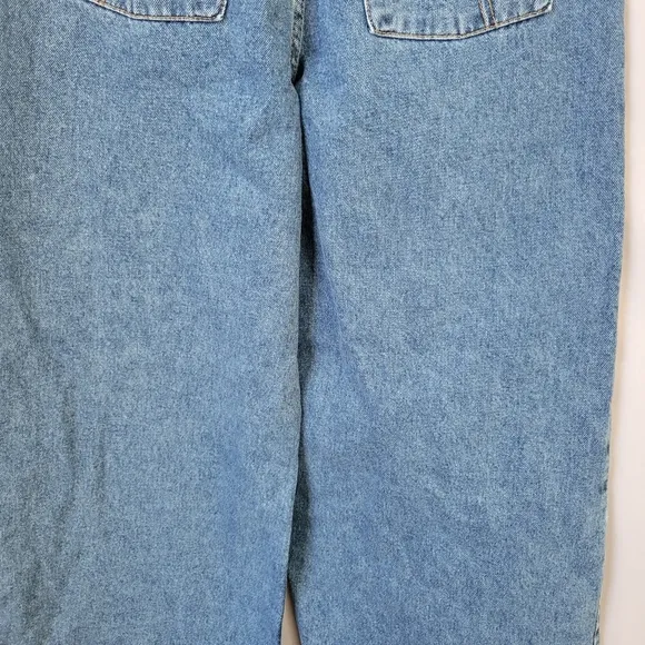 NEW Ragged Priest Release Low Rise Baggy Y2K Denim Jeans Mid Blue 24