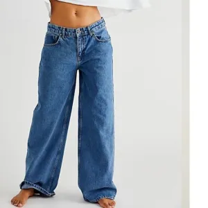 NEW Ragged Priest Release Low Rise Baggy Y2K Denim Jeans Mid Blue 24