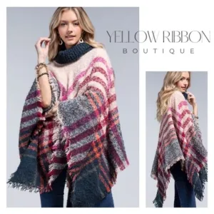 NEW 🍁Ruggine Turtle Neck Poncho / Kansas