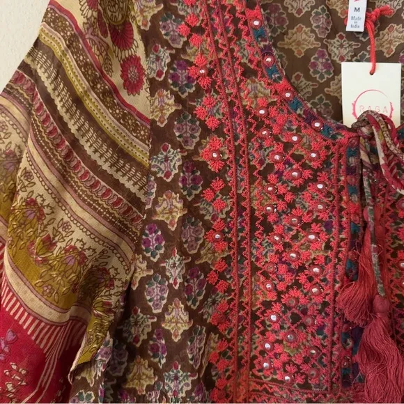 NWT Anthropologie Raga Athena Tunic Dress M