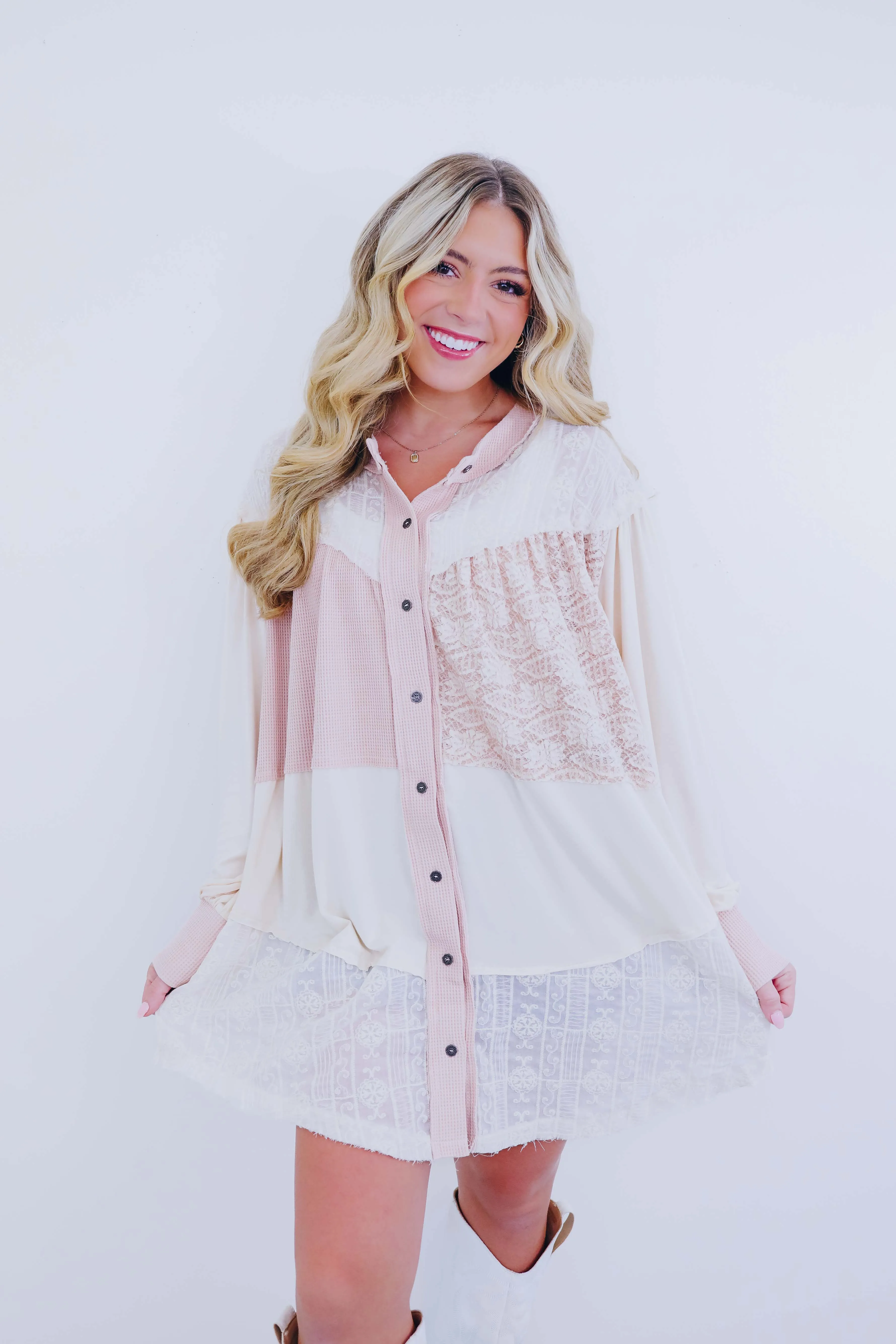 ***Oli Oversized Patchwork Top SAMPLE