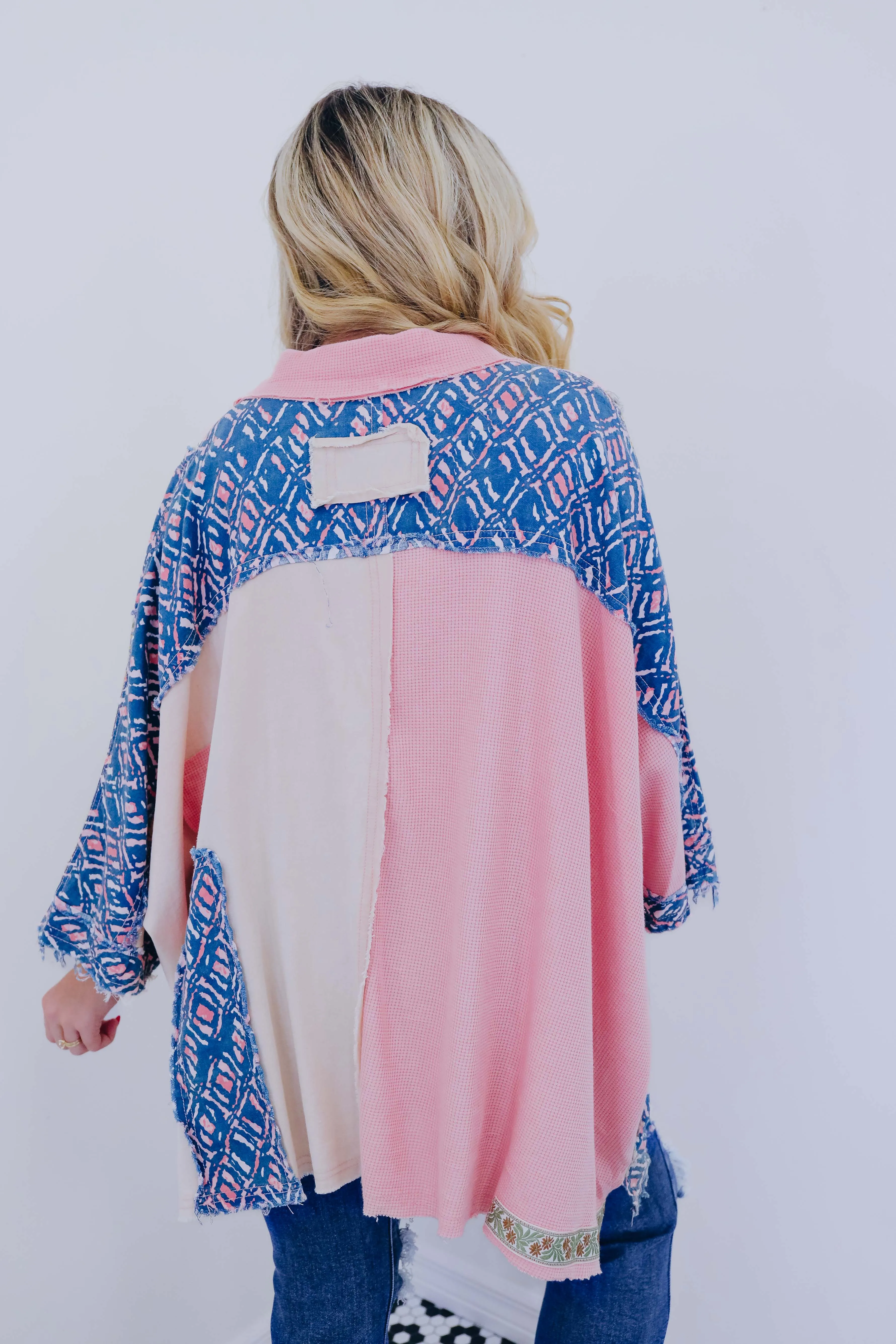 Olivia Oversized Patchwork Top