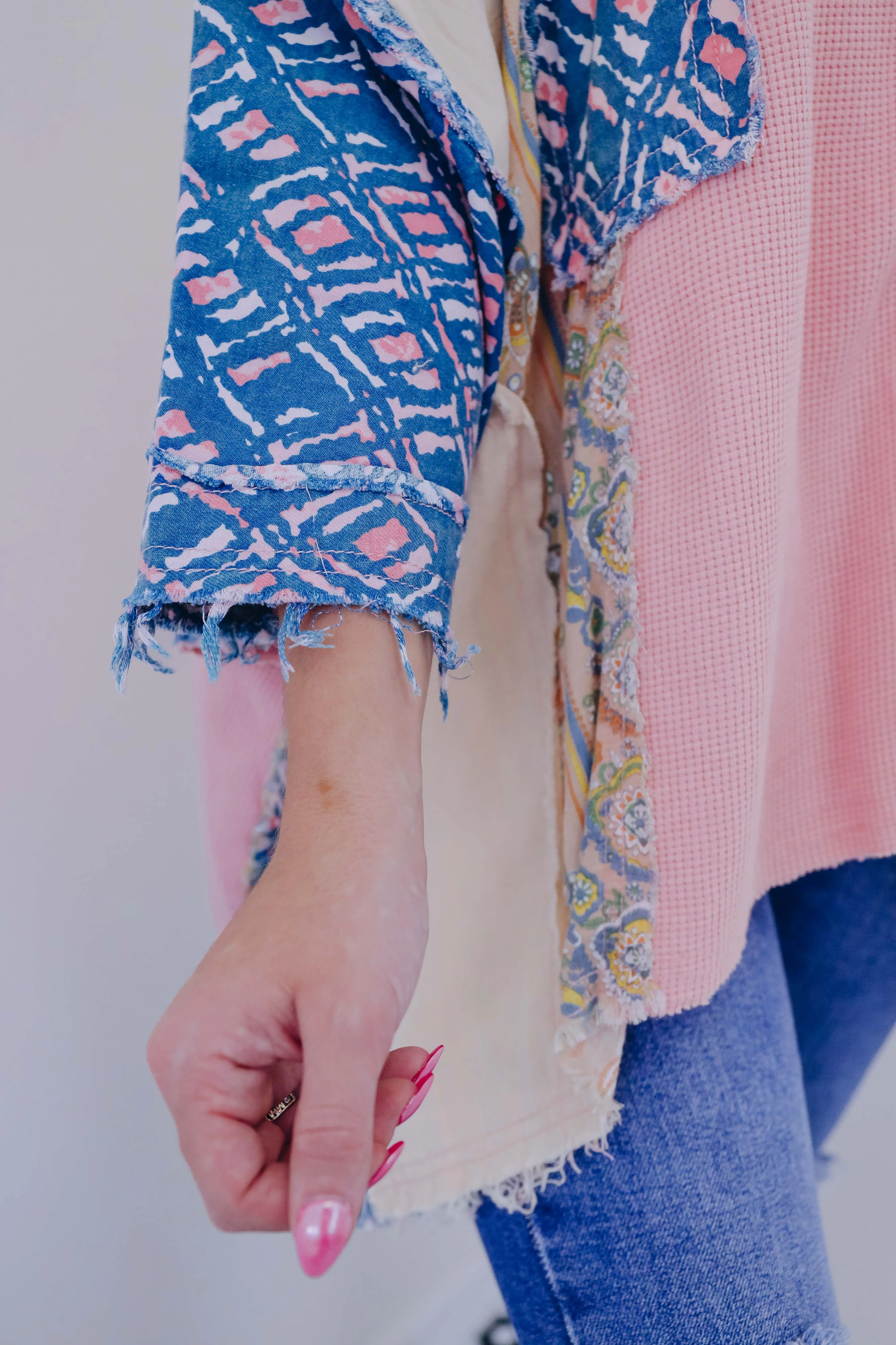 Olivia Oversized Patchwork Top