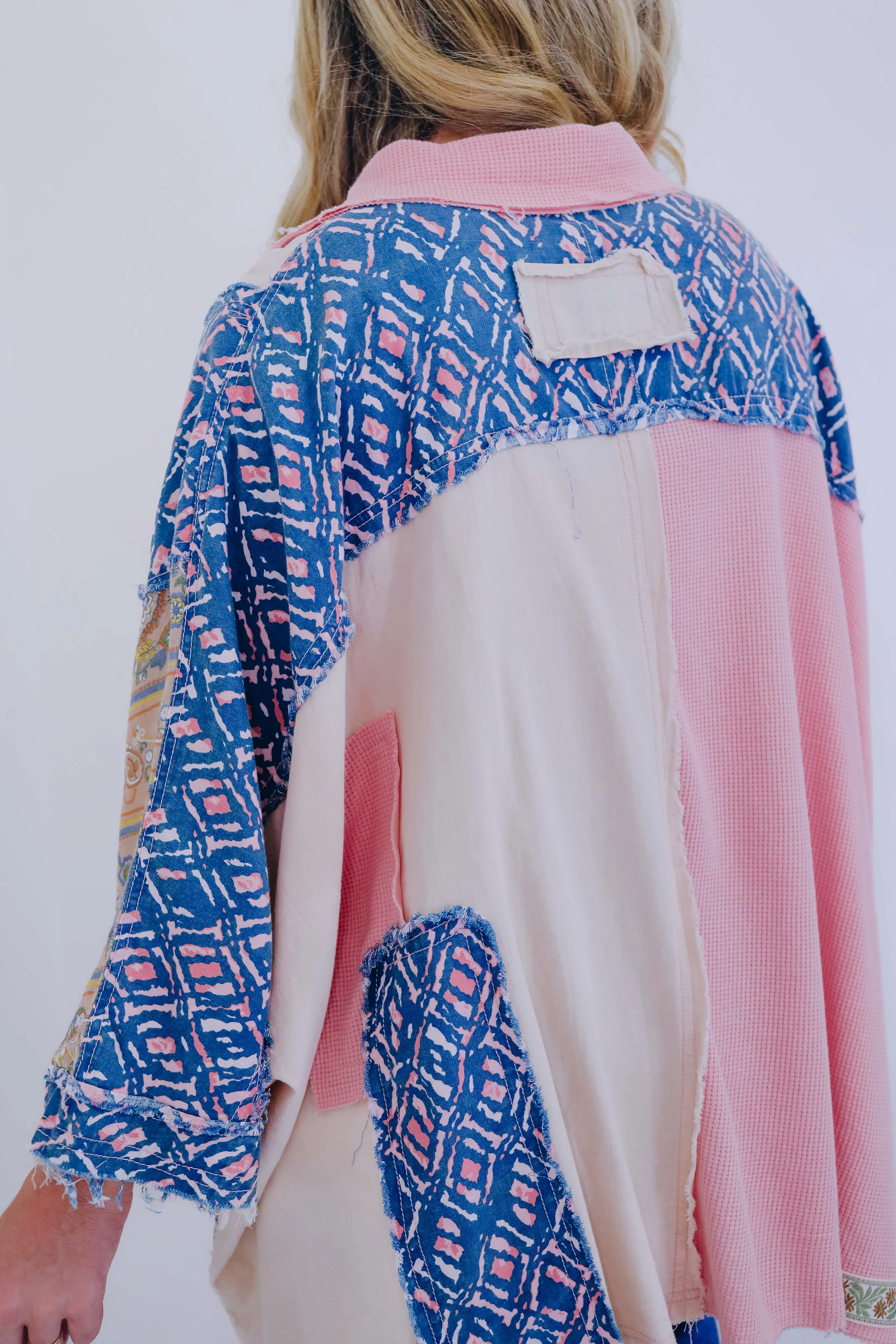 Olivia Oversized Patchwork Top