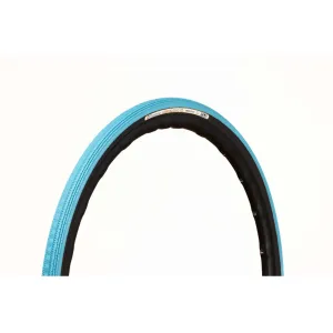 PANARACER GRAVEL KING SEMI SLICK COLOUR EDITION TLC GRAVEL TYRE TURQUOISE BLUE/BLACK 700X38C
