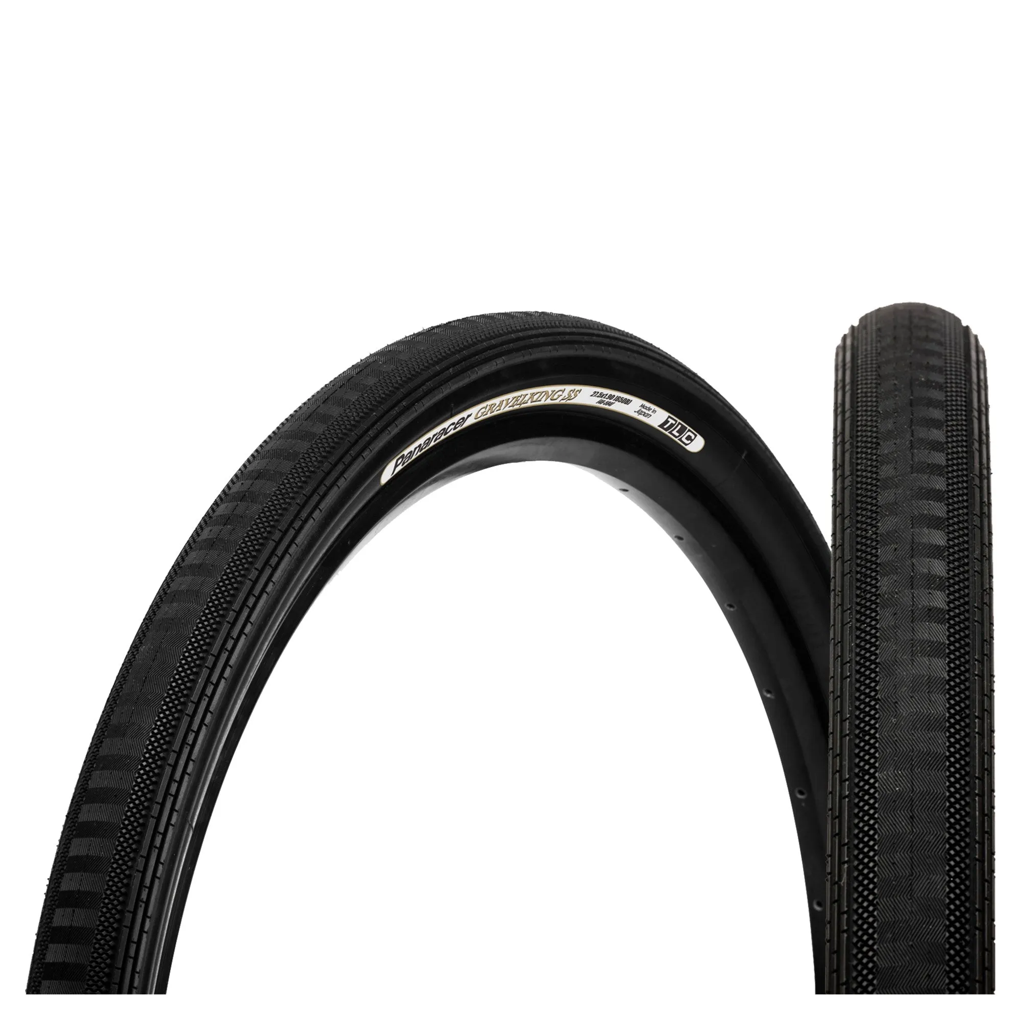 PANARACER GRAVELKING SEMI SLICK TLC FOLDING TYRE BLACK 700X35C