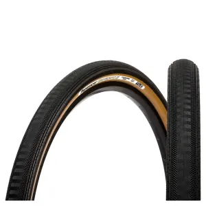 PANARACER GRAVELKING SEMI SLICK TLC FOLDING TYRE BLACK/BROWN 700X38C