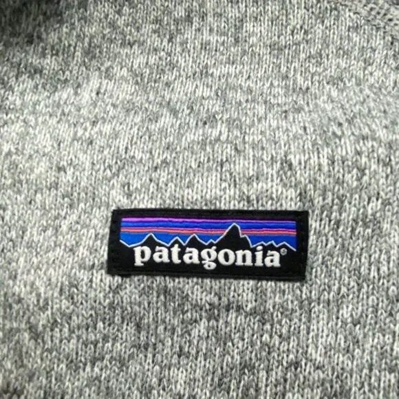 Patagonia Women's 1/4 Zip Better Sweater Grey Size Small