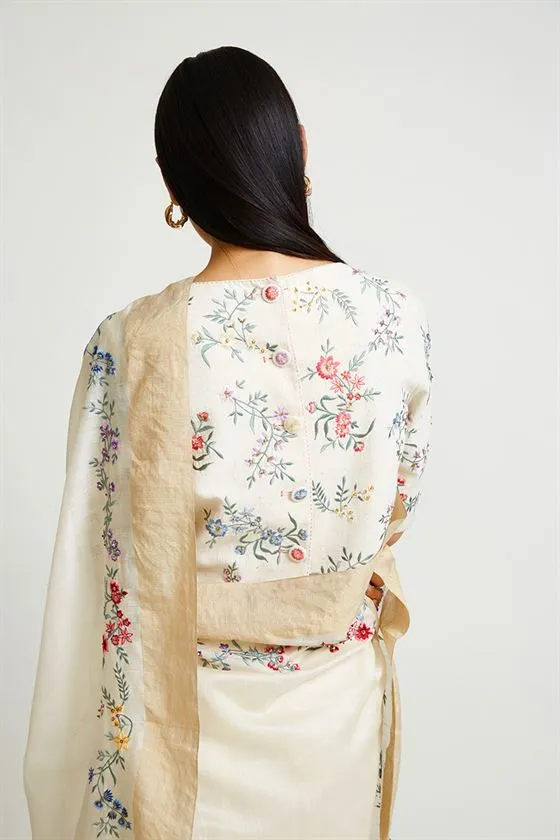 Payal Pratap   -   Rock Garden Euphorbia Embroidered saree