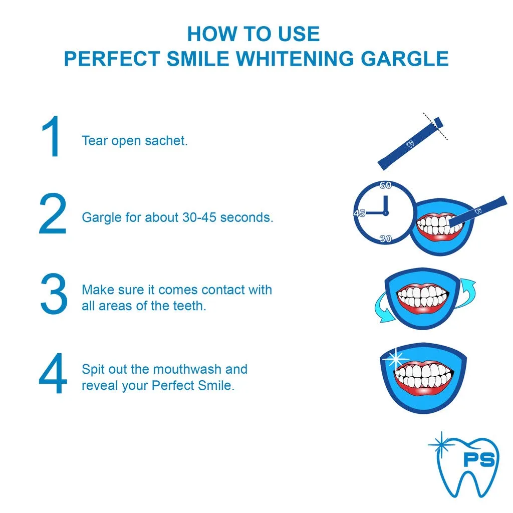 Perfect Smile Teeth Whitening Gargle Stick 14S / Box